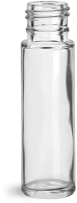 0.35 oz Glass Bottles, Clear Glass Roll On Containers (Bulk) Caps NOT Included
