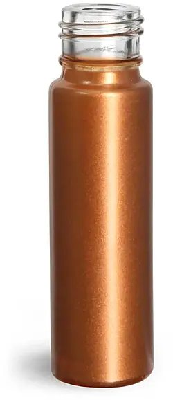 0.35 oz Glass Bottles, Bronze Glass Roll On Containers (Bulk) Caps NOT Included