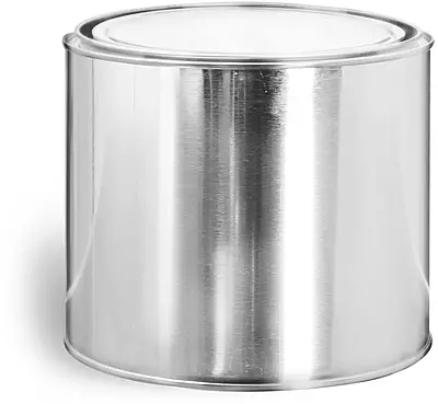 1/2 Gallon Metal Round Cans w/ Plugs