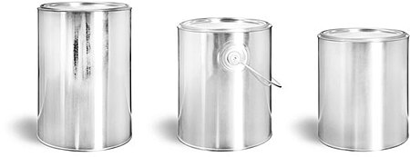 1 Gal  Metal Cans, Round 1 Gallon Paint Style Cans