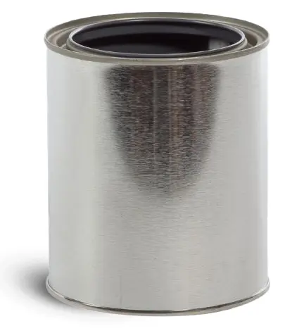 1 quart 1 Quart Metal Paint Cans w/ Gray Epoxy Phenolic Liners