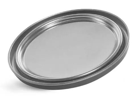 1 quart Metal Lids For Paint Cans w/ Gray Liners