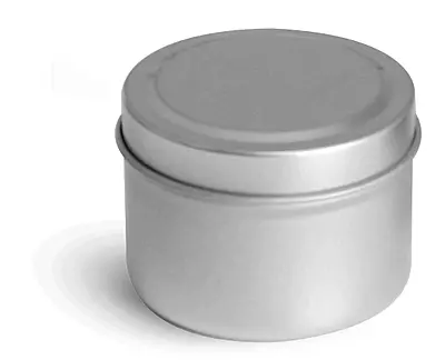 2 oz * Deep Metal Tins w/ Rolled Edge Covers