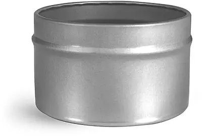 6 oz Footed Metal Candle Tins (Bulk, Tops NOT Included)