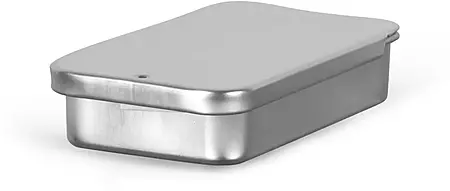 Slide Top Metal Tins, Large