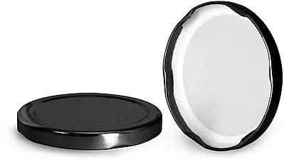 82/2040 Black Metal Plastisol Lined Lug Caps