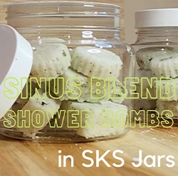 DIY - Sinus Blend Shower Bombs In SKS Plastic Jars
