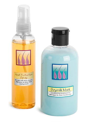 Plastic Hair Treatment Bottles