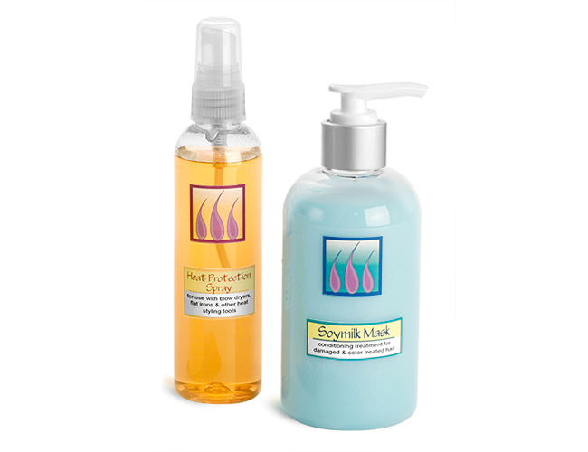 Plastic Hair Treatment Bottles