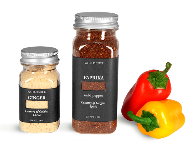 plastic containers spices