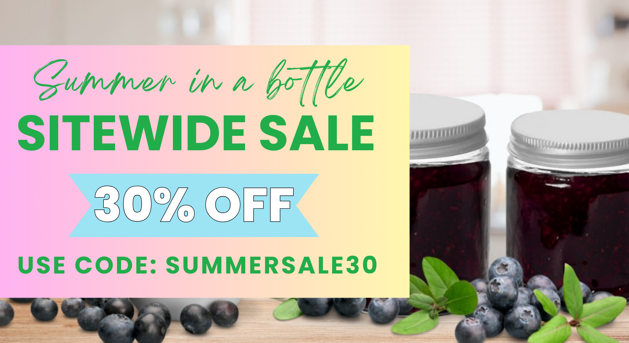 August 2024 30% OFF Sitewide Sale