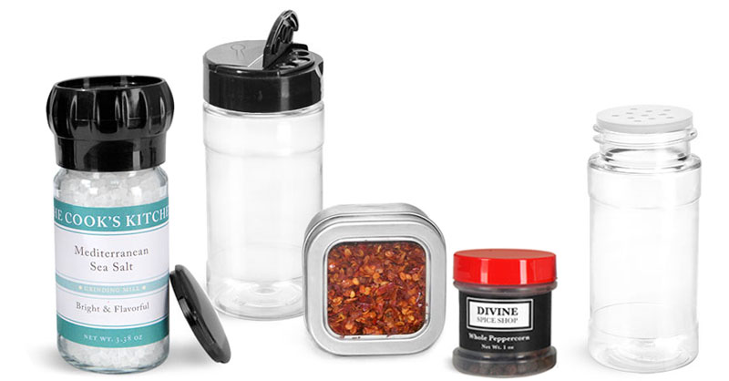 15 Pack 4oz Glass Spice Jars Bottles, Square Spice Containers with