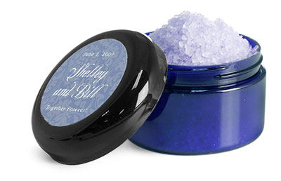 Blue PET Jar Wedding Favor Ideas