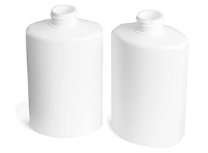 10.5 oz HDPE Chubby Oval Plastic Bottles